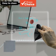 New DIY acrylic fluorescent LED light panel for luminous, erasable writing on a message board, billb