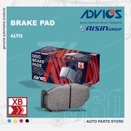 ADVICS ORIGINAL TOYOTA BRAKE PAD ALTIS ZZE120 ZZE142 ZRE172 (BREK PAD)