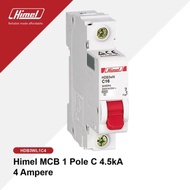 Himel MCB 1 Pole C 4.5kA 4 A