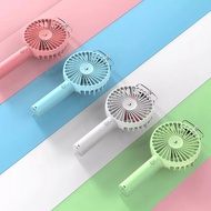 🔥RDY STOCK🔥Portable Mini Handheld Fan Spray Mist USB Rechargeable Portable Mini Fan Small Usb Fan Kipas Pegang Kecik