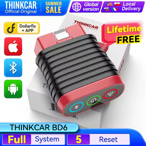 THINKCAR BD6 Bluetooth Auto OBD2 Scanner Full System 5 RESET ETS OIL Lifetime Free Update Car Diagno