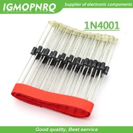 SKY-100pcs 1N4001 IN4001 Rectifier Diode 1A 50V DO-41 New Original