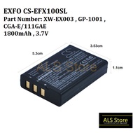 CS-EFX100SL Battery 1800mAh For EXFO Part Number XW-EX003 GP-1001 CGA-E/111GAE