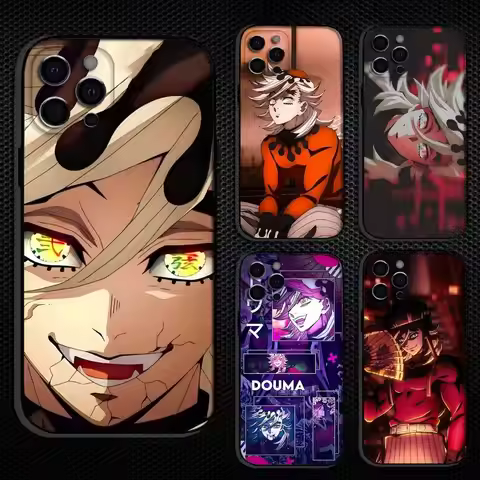 Douma D-DemonS S-Slayer Phone Case For iPhone 16,15,14,13,12,11 Plus,Pro Max, Others Soft Black Cove