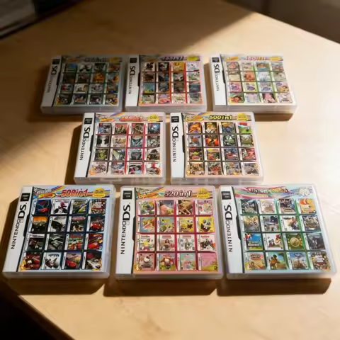 All in 1 DS Game Cartridge 4300/520/500/486/482 in 1 Super Combo DS Game Card English Version for DS