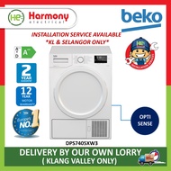 (FAST DELIVERY) BEKO DPS7405XW3 7kg Heat Pump Dryer Pengering Baju DPS 7405 X W3 烘干机 Delivered By Seller - Klang Valley Only