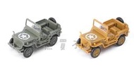 <在台現貨/拼裝車> 二戰盟軍 威利斯 吉普車  1/48 立體拼裝模型 兩色可選