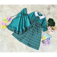 Kindergarten school uniform set hijab/ kindergarten school uniform/ preschool school uniform