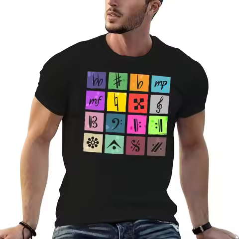 IDOLiSH7 Music Symbols T-Shirt man t shirt designer man t shirt heavy cotton t shirts for man cotton