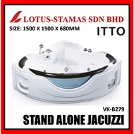 ITTO VK B279 1500MM STAND ALONE CORNER JACUZZI BATH TUB - WHITE