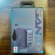 門市全新現貨‼️ 牛魔王 Maxpower TG100X 100W 4 位 GaN USB 充電器
