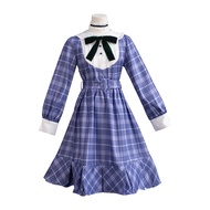 BanGDream Wakaba Mutsumi Cos Clothes Plaid Dress Ave Mujica Anime Cosplayclothing