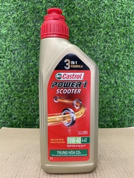 [ HÀNG CHÍNH HÃNG ] DẦU NHỚT TAY GA CASTROL POWER-1 SCOOTER 10W40 (0.8L & 1L)