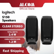 LOGITECH S150 / Z120 / Z121 Stereo Speaker with USB Powered, Easy Controls, Slim Design & 120cm Cabl