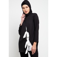 Hazelnut Indonesia - Fleur Top -/ Blouse Top Wanita - Black