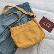 Canvas Sling Bag Eco Bag Tote Bags Women Bag Student Crossbody Shoulder Bags Casual Tote Beg College