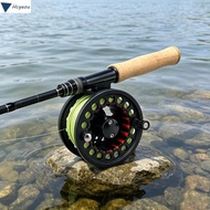 HCYEOU Fly Reel Combo, Aluminum WF Floating Fly Line Fly Fishing Reel, Lightweight Large Arbor Backi