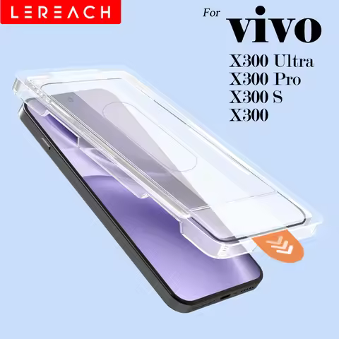 Lereach for vivo X300 Ultra X300 Pro X300 X300S Tempered Glass Screen Protector with Dust-Free Posit