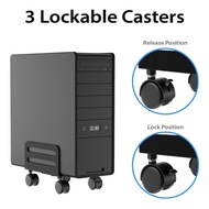 ATX Computer Tower CPU Stand, CPU Trolley, CPU Roller, CPU Tower Stand Mobile Wheels