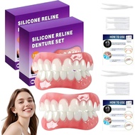 2 Pieces Dentures, Lower Teeth Dentures, Full Braces, Can Cover Existing Teeth, Comfortable, Tempora