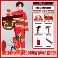 occupation costume for kids firefighter costume halloween cospaly fireman fire fighting gifts firefighter costume kids uniform bomba kanak kanak