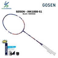 New Original Gosen INK1000-S1 Blue Orange Badminton Racket