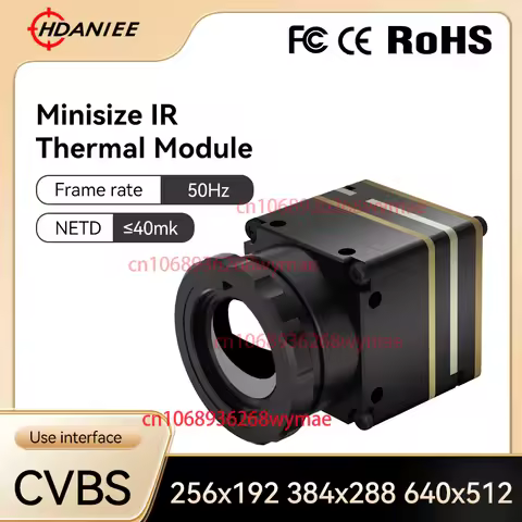 Thermal Camera fpv 256/384/640 9MM thermal imaging camera For FPV Drones with CVBS Interface Micro T