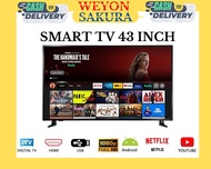 SMART TV 43 inch NETFLIX YOUTUBE ANDROID TV WEYON SAKURA Bisa MONITOR dan CCTV