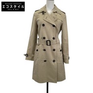 Burberry 米色 Kensington 長款風衣，38 碼
