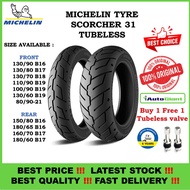 TAYAR  MICHELIN SCORCHER 31 100/90 B19,130/80 B17,130/90 B16,150/80 B16,160/70 B17,180/60 B17,180/65