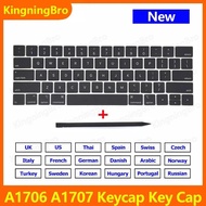 New A1706 A1707 Keyboard Keys Keycaps US UK French Spain Russian German For Macbook Pro Retina 13" 1