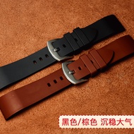 Shihui silicone strap for men: Omega Seiko Armani Mido Tissot Longines waterproof rubber watch strap.