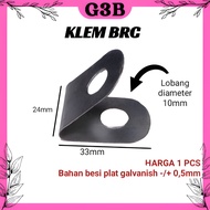 BRC Uclip fence hook clamp BRC fence pole pipe clamp connector