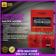 TOMBOL EMERGENCY BREAK GLASS FIRE ALARM SWITCH FIRE EMERGENCY BUTTON