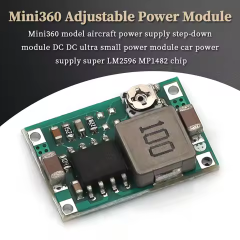 Mini360 RC Airplane Module Mini 360 DC Buck Converter 2A Step Down Module 4.75V-23V to 1V-17V 17x11x