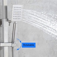 Stainless steel shower set, pressurized top shower, pressurized shower nozzle, lift rod, hot and cold shower