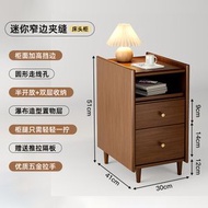 實木床頭櫃 小型超窄客廳臥室床邊置物架床頭小邊幾20CM靠牆收納櫃（平行進口）（快遞送貨上門）