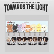 8pcs/lot Kpop Idol ATEEZ Key Ring Acrylic  Keychains