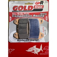 [Ready Stock] Goldfren Metal Sintered GPR Top FA244HH brembo hpk Pair Four Double Pins to Make Brake