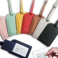 Luggage Tag Colorful Handbag Label Airplane Check-in PU Leather Check-In PU Leather Boarding Pass