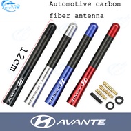 Universal 12cm Carbon Fiber Auto Roof Short Antenna Roof Antenna Radio FM Antena Black Kit for Hyund