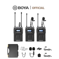 BOYA BY-WM8 Pro-K2 Professional Wireless Microphone System Dual-Channel UHF for Live Broadcasting Vlogging DSLR Camera XLR Camcorder Smartphones