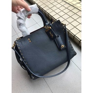 READY STOCK FREE SHIPPING SV Coach30456 1941 Series Rogue25 2018 New All Leather Rivets Handbag