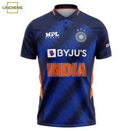 (lincheng) India T20 World Cup Cricket Replica Fan Jersey 2021 - 2022