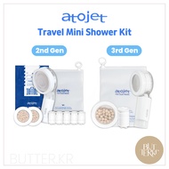 Atojet Travel Kit Mini Showerheads Filter Set & Refill Pack (Head, Body) Chlorine Removal Filter For