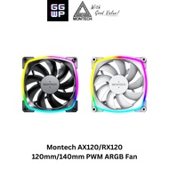 MONTECH AX120 RX120 AX140 RX140 PWM ARGB 120mm 140mm Case Fan PC Fan PWM Fan Reversed Fan