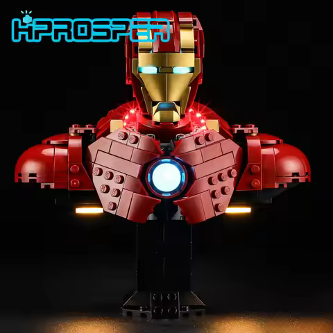HPROSPER 5V LED Light (No Model) For LEGO 76327 Iron-Man MK4 Bust Decorative lights With battery box