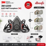 3M 6200 AAD Half Facepiece ( M ) + 6035 , 6038, 6059, 6054