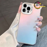 IMD GLOSSY RAINBOW GRADATION CASE FOR iphone X XS XR 7 7+ 8 8+ 11 12 13 14 15 16 17 PRO MAX HC4608