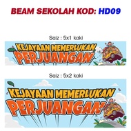 Banner Hiasan Dinding Beam Sekolah KATA-KATA HIKMAH PENAIK SEMANGAT